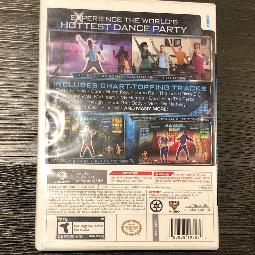 Wii The Black Eyed Peas Experience